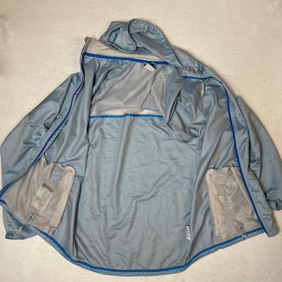 Nike Storm Fit Blue Running Jacket Lightweight Hooded Full Zip Mens‎ Large - Picture 4 of 9